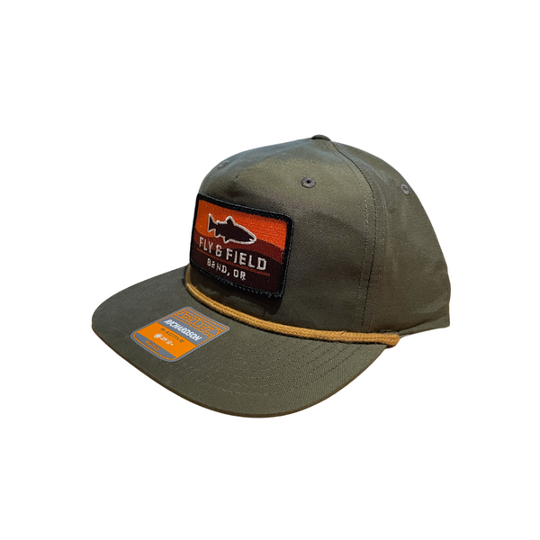 Fly and Field Embroidered Trout Patch Hat - Bend