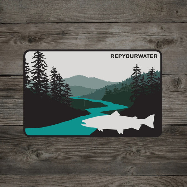 Rep Your Water Steelhead Country Sticker