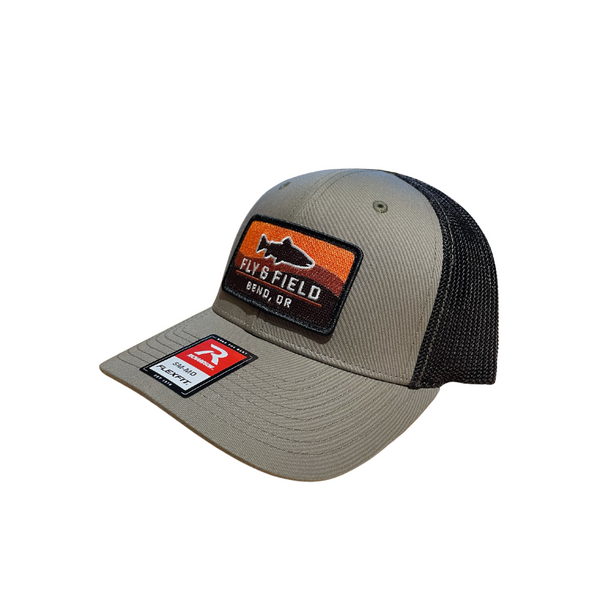 Fly and Field Embroidered Trout Patch Hat - Bend